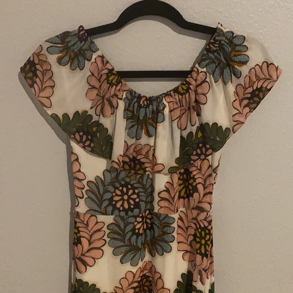 Flowered off the shoulder maxi dress - Picture 2 of 3